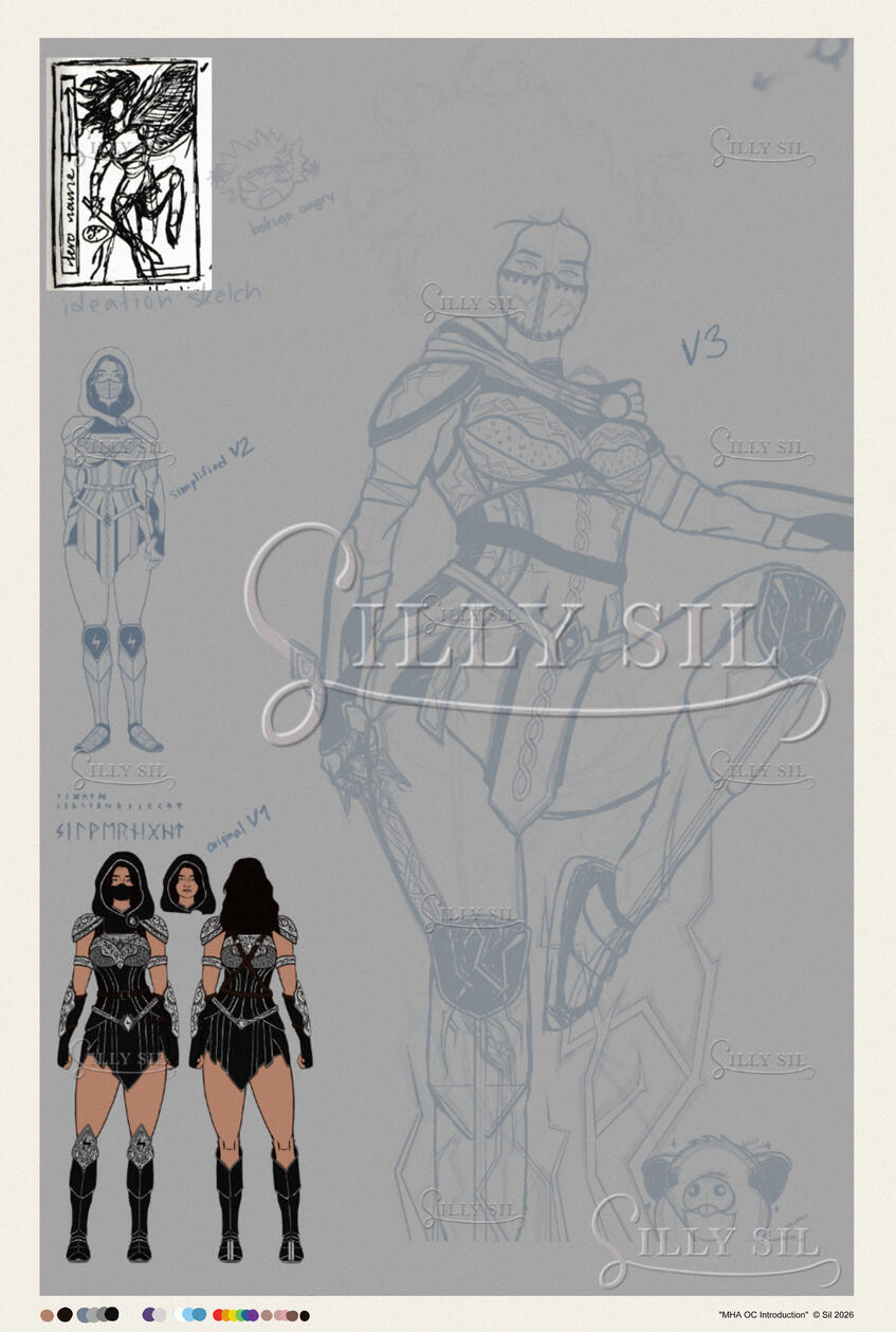 “MHA OC Introduction” Sketch BTS — Illustration | Photoshop & Clip Studio Paint | 2026