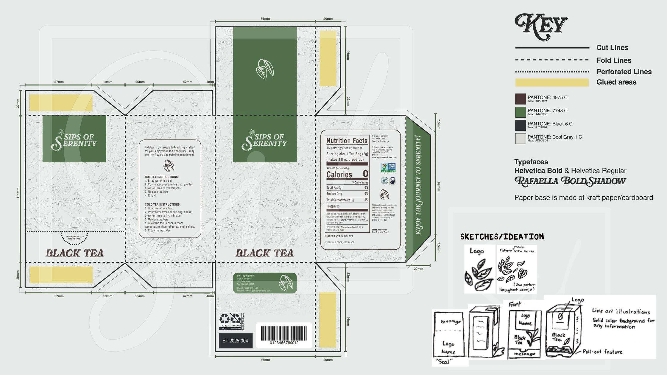 “Packaging Design” BTS — Design | Illustrator & Photoshop +Pen & Paper | 2025